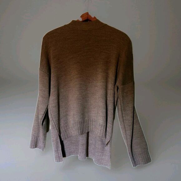 Classic Beige Sweater Womens Large Park Karon Made in Turkey - Picture 2 of 3